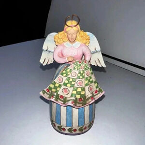 Beautiful Jim Shore Stitch n Sew Angel 4008178 Ornaments Holidays EUC